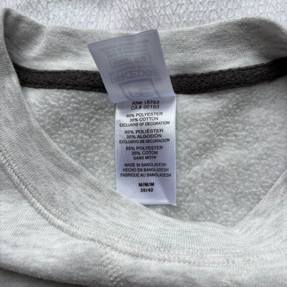 Gray Michigan Wolverines Crewneck Sweater Size Medium Knights Apparel Pro Edge - Picture 8 of 8